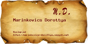 Marinkovics Dorottya névjegykártya